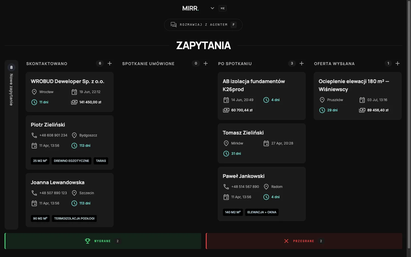 Tablica zapytań
